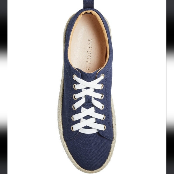 Jack Rogers Mia Platform Sneakers Midnight Navy 8.5 - Picture 4 of 8